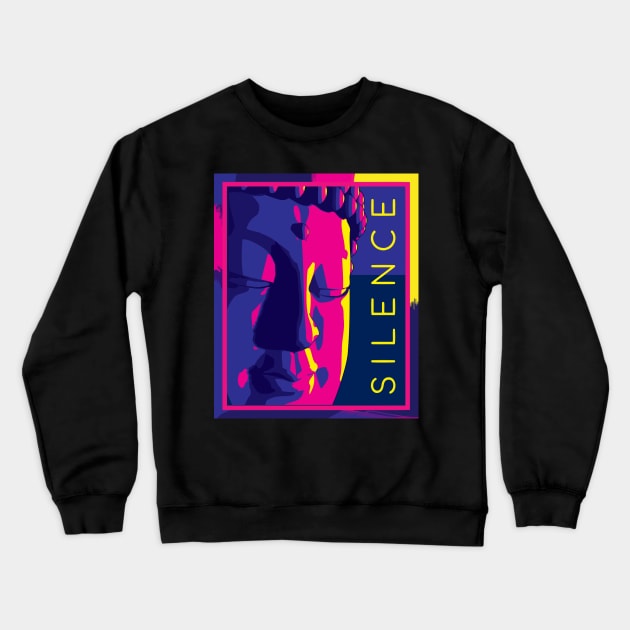 Buddha Art SILENCE Crewneck Sweatshirt by AlNoah